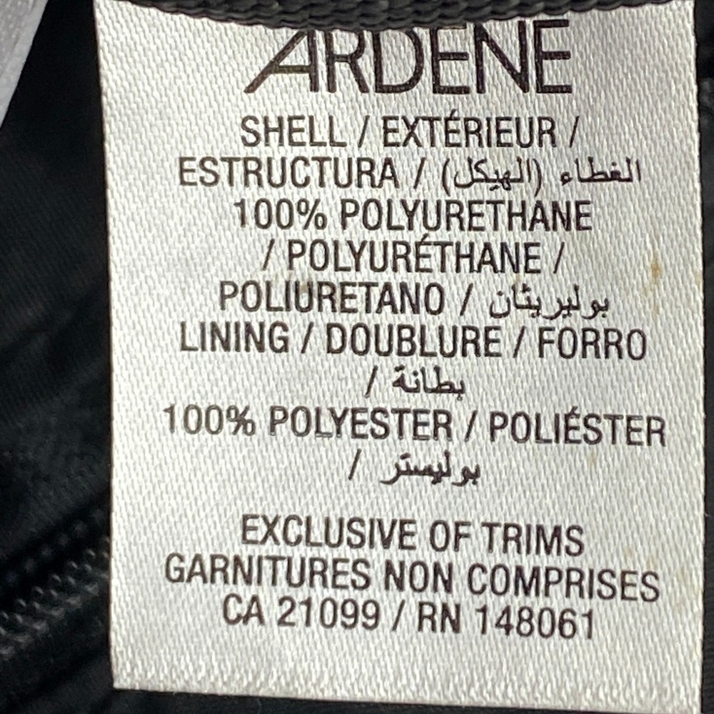 ARDENE Mini Backpack Purse Black Chain Accent Front Pocket Stylish Bag - Picture 8 of 11